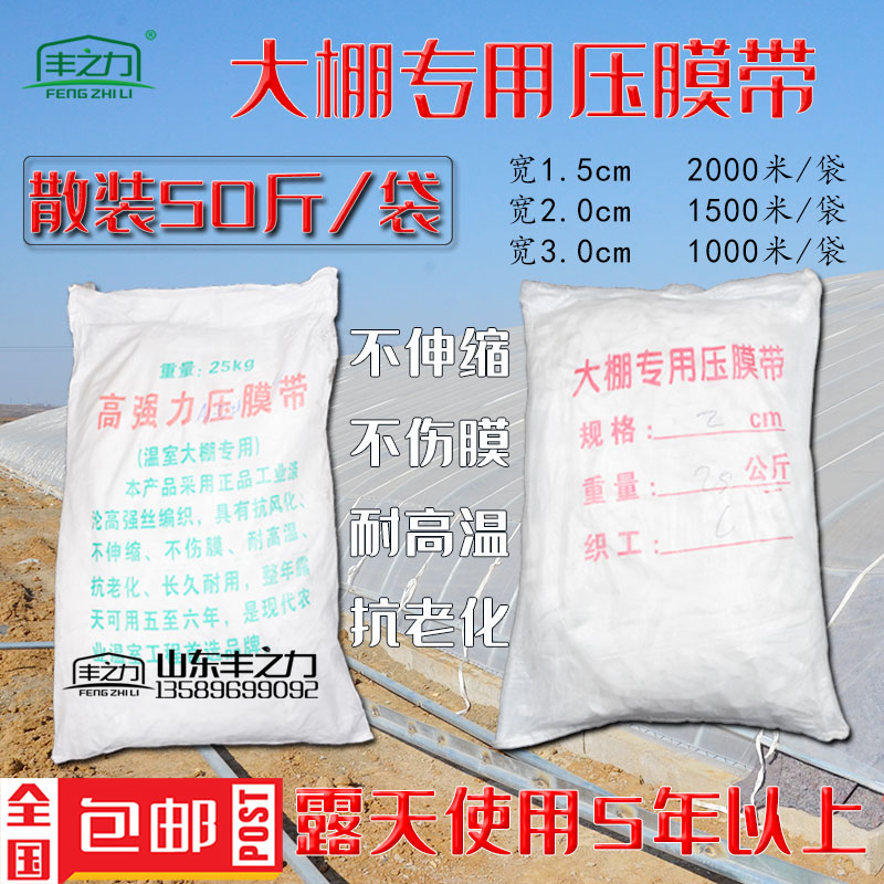 丰之力温室大棚配件抗老化加厚压膜带压膜线压膜绳托幕线拉绳养殖