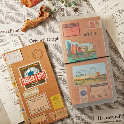 秋刀鱼手帐配件 手帐外壳 旅行者TN标准版替芯记事活页本子收纳册