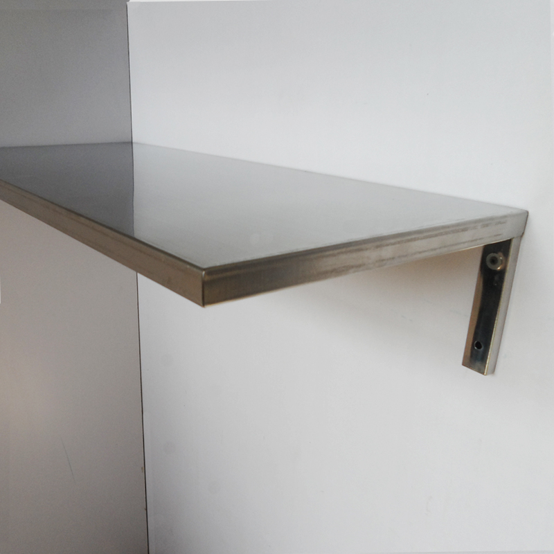 加厚不锈钢厨房调料收纳架微波炉烤箱壁挂置物架子金属隔板杂物架