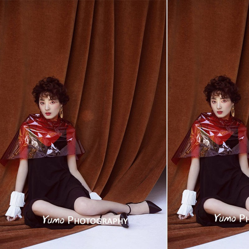 咖啡色绒布深棕色金丝绒桌布桌裙棕色舞台幕布背景布摆摊布面料