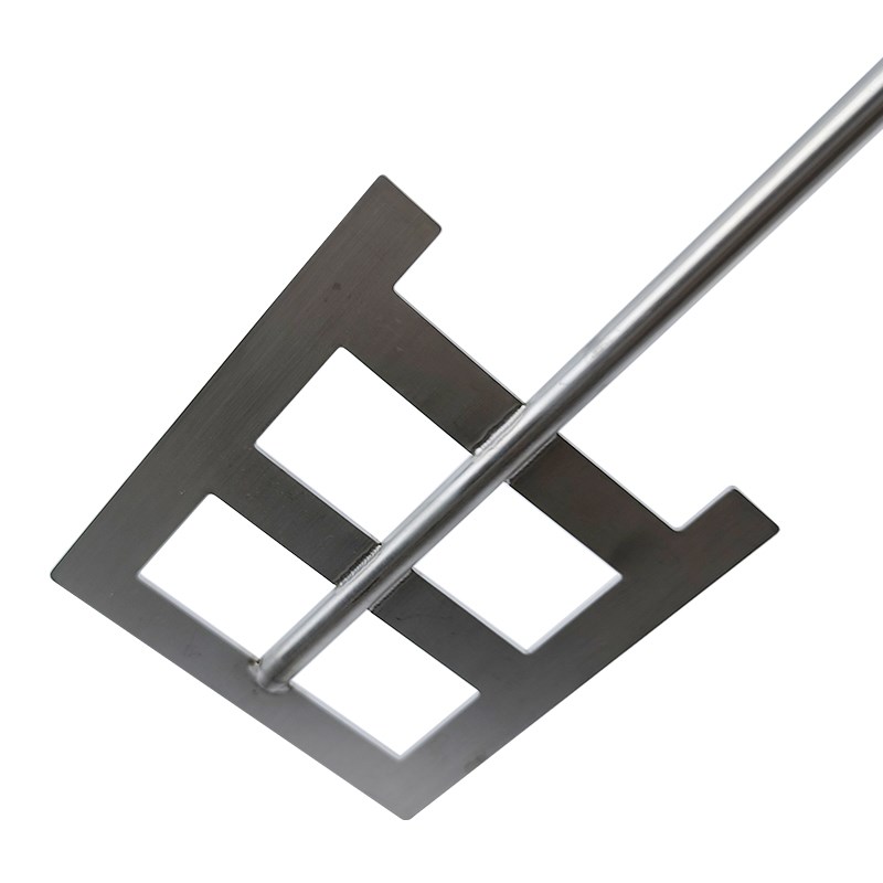 平底甲型不锈钢搅拌桨叶实验室304扇片配件电动搅拌器用6mm8mm杆