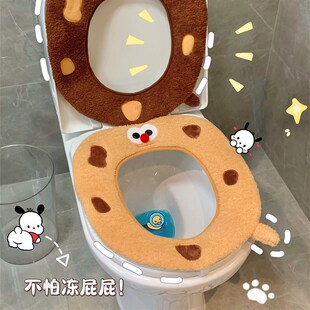 暴风吸入 卡通马桶圈坐垫四季 通用坐便贴坐便器垫子家用粘贴式