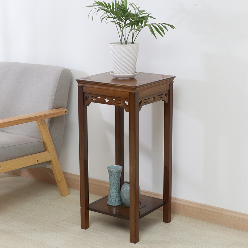 中式花架置物架盆景花架子室内花几实木花台落地式客厅绿萝花盆架