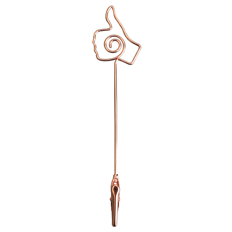 10个装金属桌面便签夹装饰挂墙照片夹子彩色可爱留言夹挂件立式