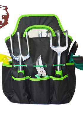 亚马逊源头厂货镁铝合金花园工具9件套园林园艺工具套装绿色