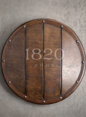 1820北欧/loft工业混搭/乡村 酒吧道具墙饰 维京人实木圆盾