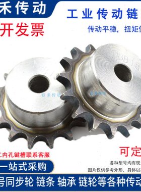 链轮 3分（06B70T） 齿台轮 适用3分链条 节距9.525 06B链轮