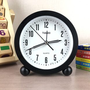 数字可爱闹钟厨房超大网红宿舍卧室床学生字音头钟声儿童表老人闹