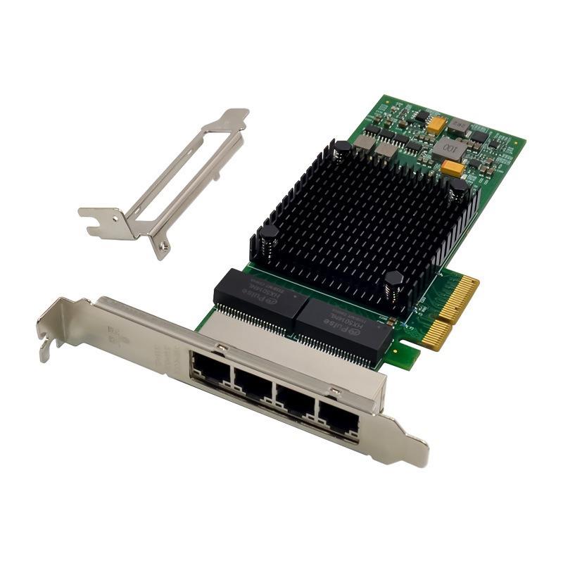 I350-T4四口网卡PCIex4四口i350AM4千兆RJ45工业视觉服务器网卡