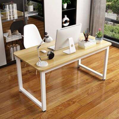 圆角电脑桌台式急用学生学习桌写字台简约书桌长方形卧室办公桌子