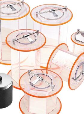 小型首饰滚筒抛光机配件不锈钢扣亚克力单桶KT2000/6808黑色胶桶