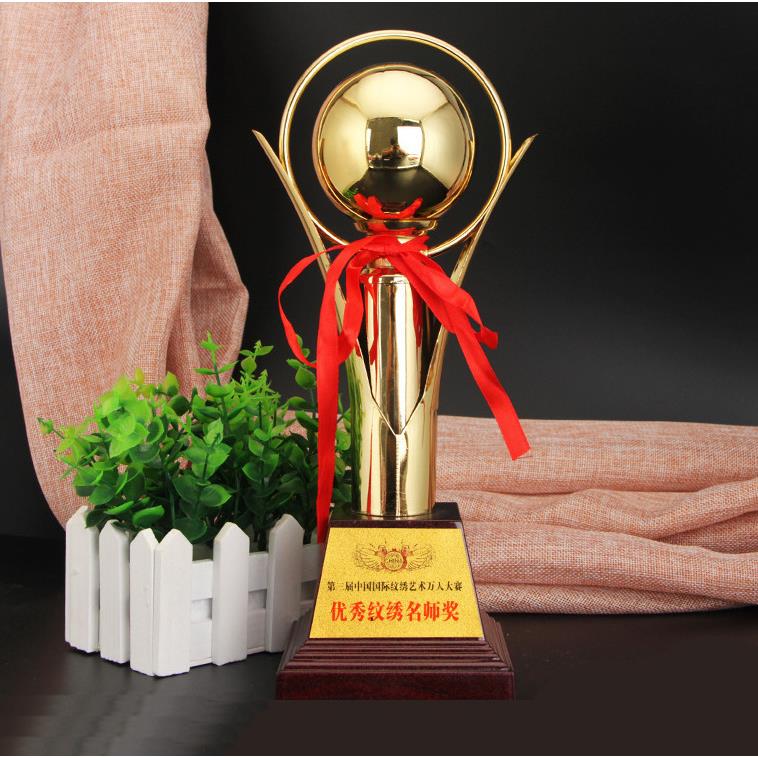 今尊定 制球类球型奖杯金属工艺奖杯比赛活动杯厂家奖杯201