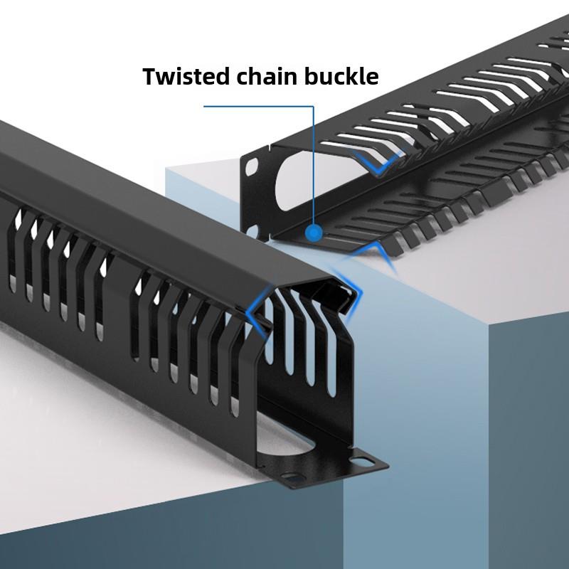 包邮加厚网络理线架 48口理线架 24档机柜配线架理线器 1U理线架