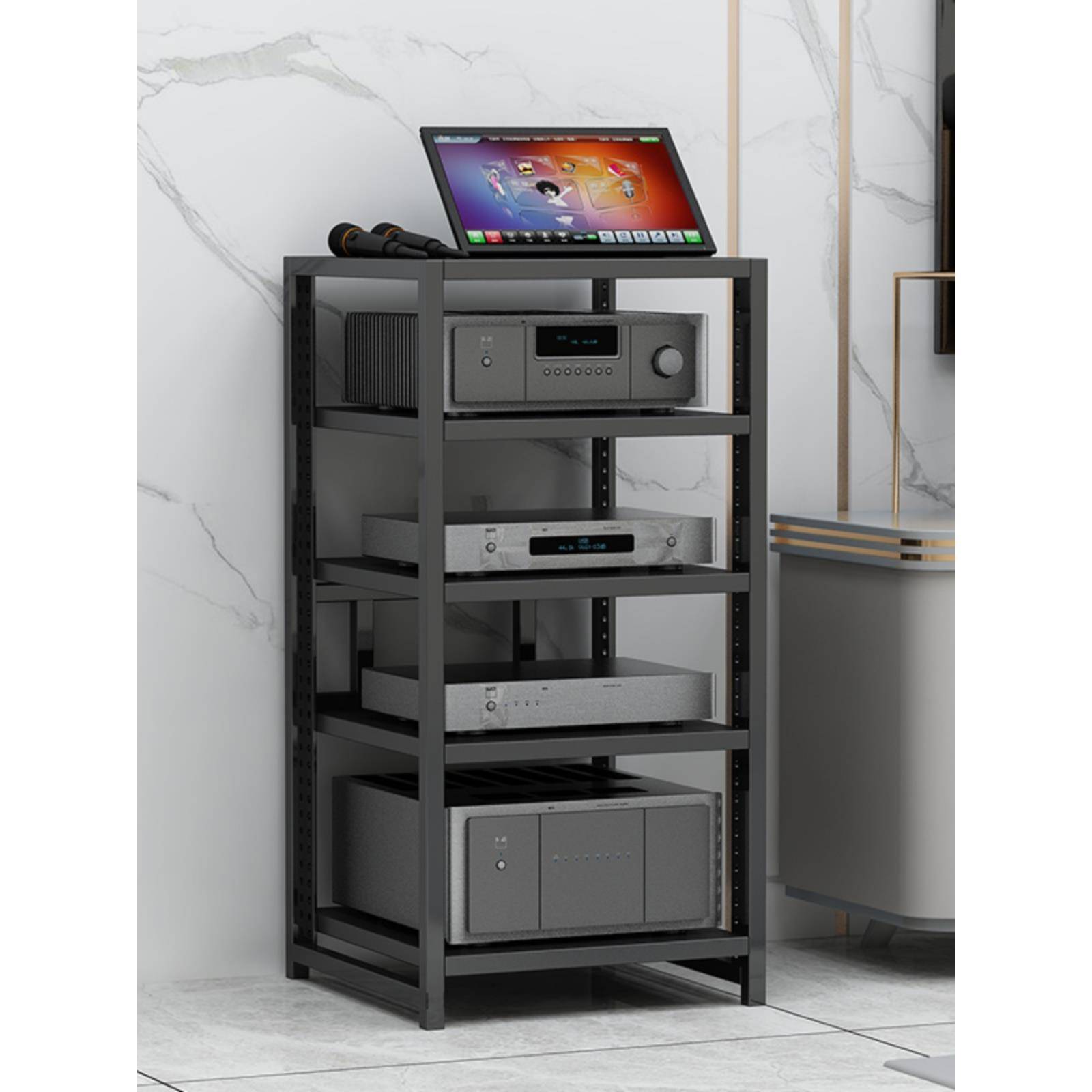 家庭影院HIFI功放机架音响架音响柜功放柜音箱支架脚架点歌机架子