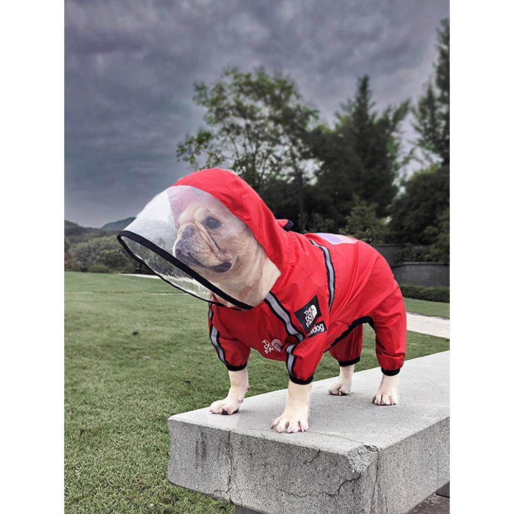 法国斗牛犬斗牛犬雨衣法国斗牛犬雨天衣服四足防水小狗宠物臭虫雨