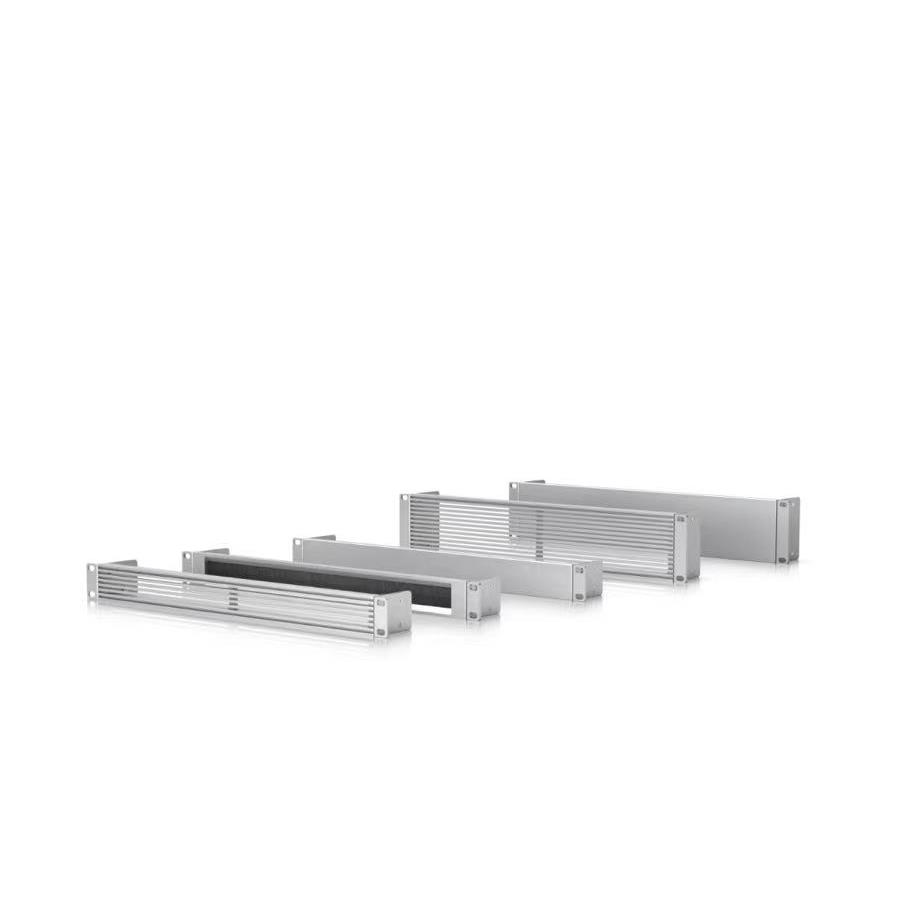 优倍快 UBNT24口网络配线架 OCD 装饰挡板 机柜配件 1u毛刷 通风