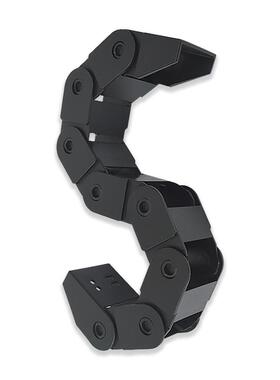 S型双向弯曲桥式拖链坦克链VBC01双向旋转VBD32阻燃防火VBD31塑料