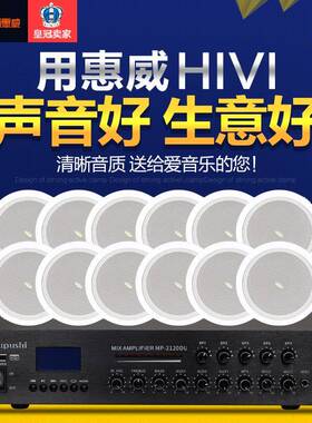 Hivi/惠威 TD202吸顶喇叭吊顶天花音响店铺音箱蓝牙背景音乐系统