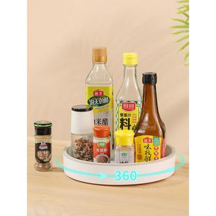 厨房香料存储转盘，创意大容量瓶子和罐子组织者，易于存储和取下