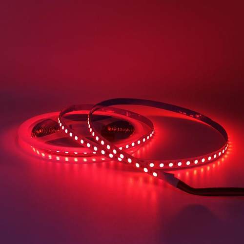 LED灯带3535窄版5MM宽RGB七彩24V软灯条8MM120灯12V呼吸爆闪8毫米