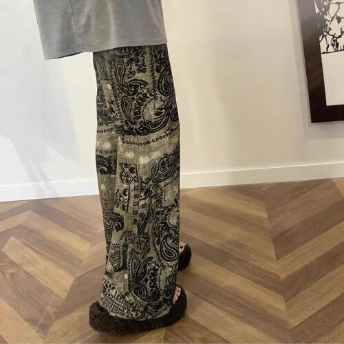 睡裤家居裤女长裤单独睡裤可外穿遛弯裤棉绸裤子小个子宽松凉凉裤