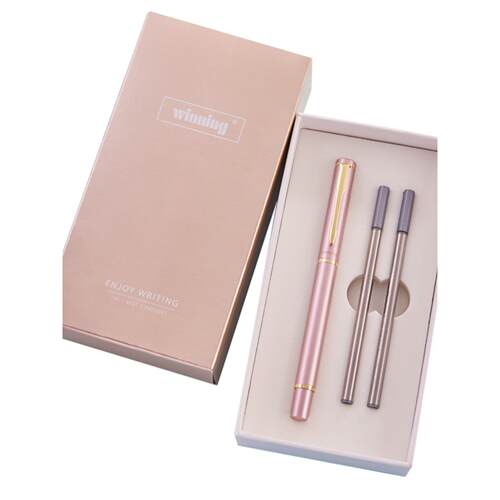 文正签字笔商务高档金属笔杆重手感中性笔男士签单笔宝珠笔刻字