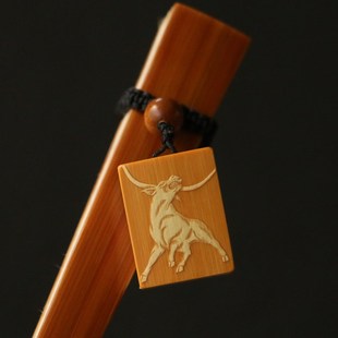 十几年玉竹老料东阳名家戚挺飞本工留青雕刻文玩扇子挂件扇坠扇箍