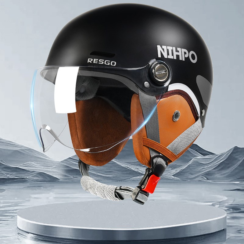 兴野3C认证电动车头盔男四季通用透气电瓶车摩托车安全帽半盔夏季