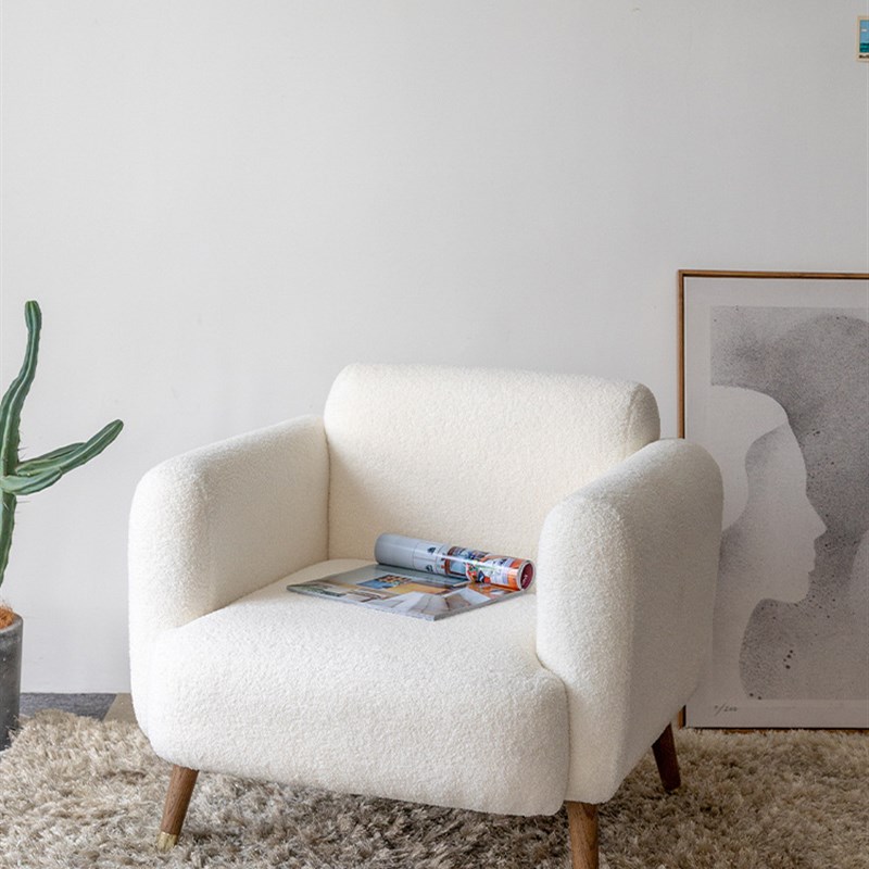 单人沙发椅子家用舒适久坐休闲懒人椅书房办公椅卧室宿舍看书座椅