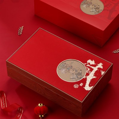 复古茶叶礼盒大红袍金骏眉红茶岩茶肉桂铁观音摆泡包装盒空盒定制