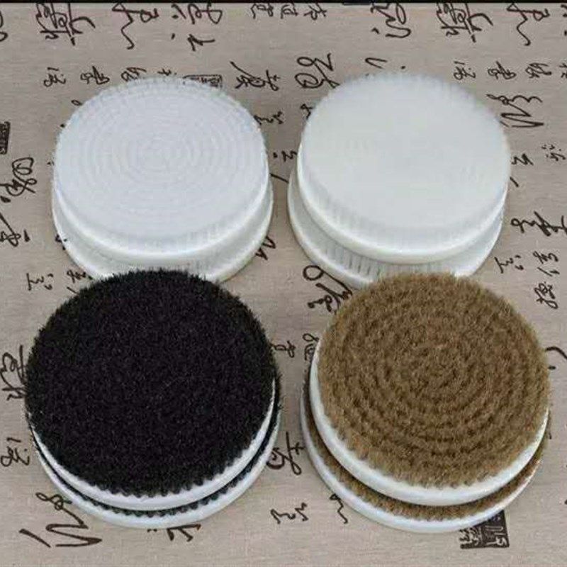 新平刷业文玩圆盘刷刷机盘珠机抛光刷子纯猪鬃纳米丝刷刷盘