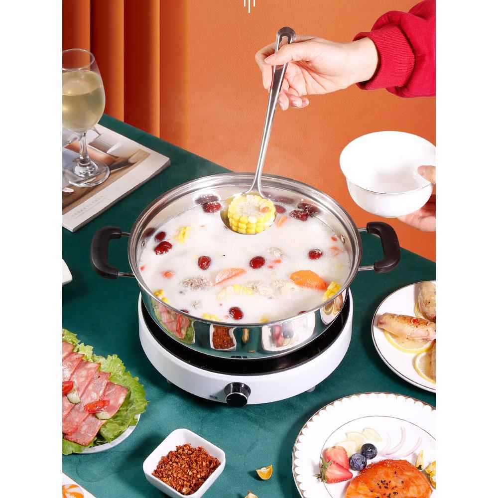 老式小铝锅加厚铝汤锅双耳小号拉面锅煲粥迷你煮面锅家用燃气炖锅