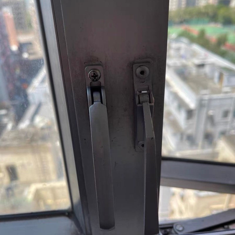 传动执手塑钢门窗锁扣锁连杆窗上下联动塑钢窗传动把手老式铝合金