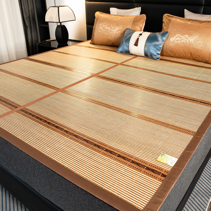 双面可用凉席竹席冰藤席家用可折叠冰丝席夏季单人凉感可裸睡草席