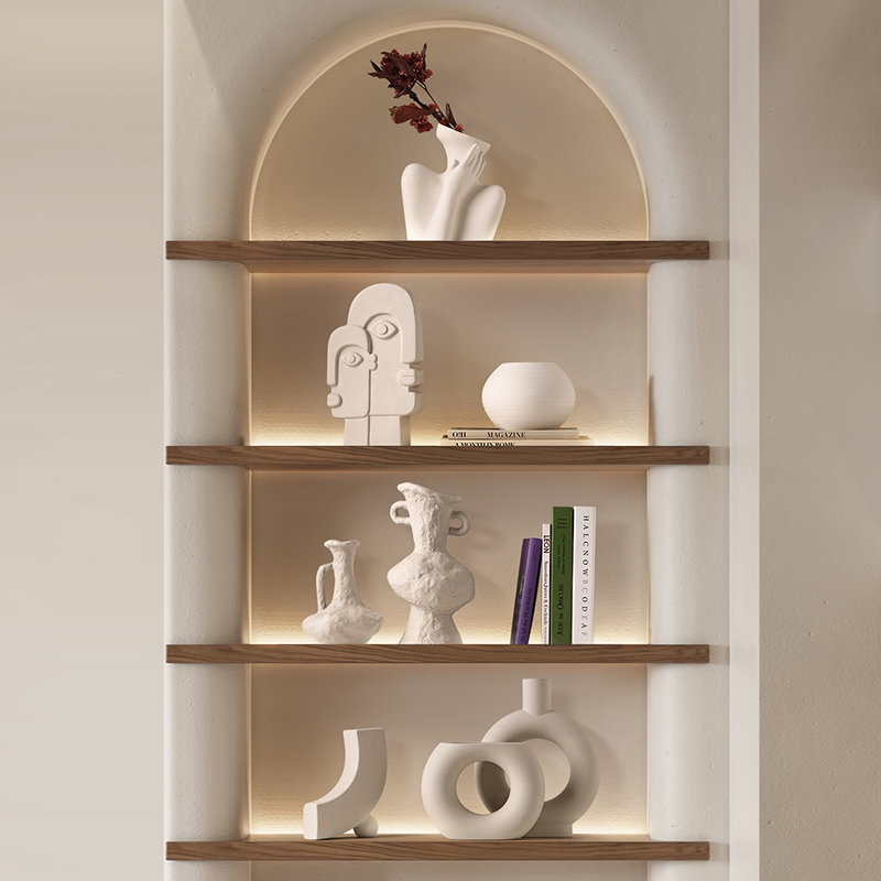 贝汉美中古诧寂风摆件客厅酒柜高级感花瓶桌面艺术家居软装饰品