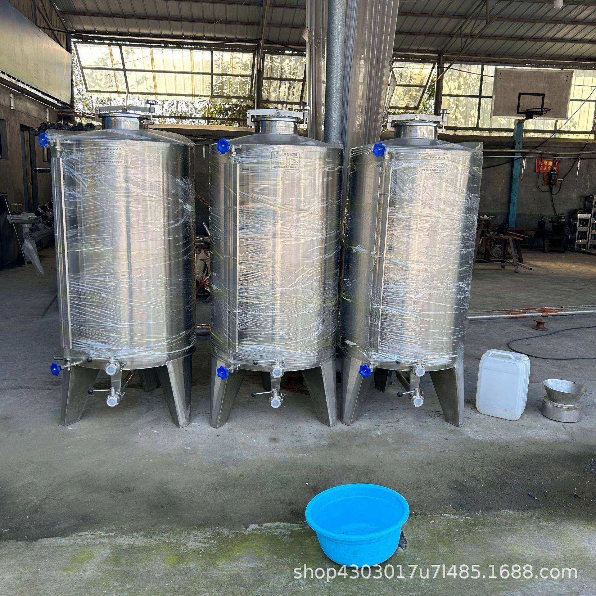 1000斤液体储存容器立式白钢饮用水储蓄罐304不锈钢储水罐