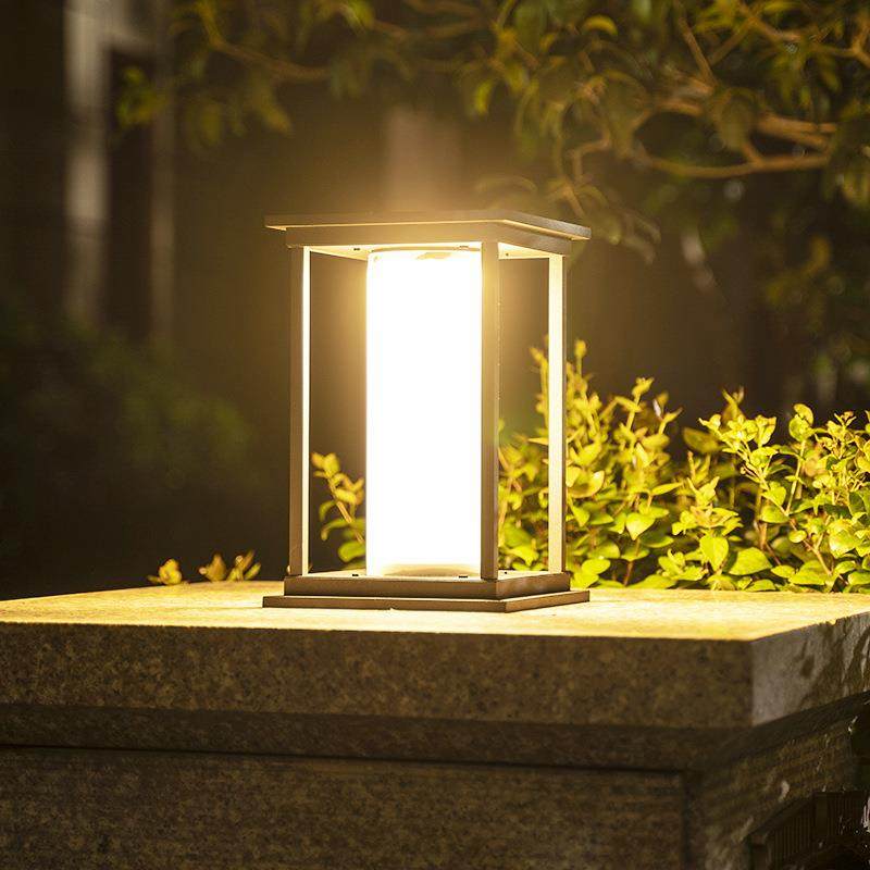 方形柱头灯太阳能户外庭院大门口围墙灯门柱灯别墅院子防水室外灯,家装灯饰光源,景观庭院灯饰,淘宝优惠券,粉丝福利购,淘宝优惠卷