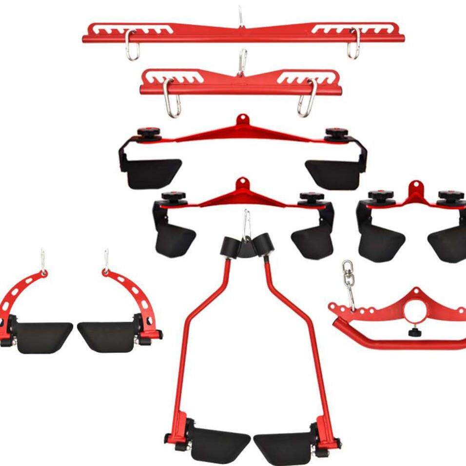源头厂家可调划船把手龙门架拉把杠铃夹胸拉背健身拉背把手