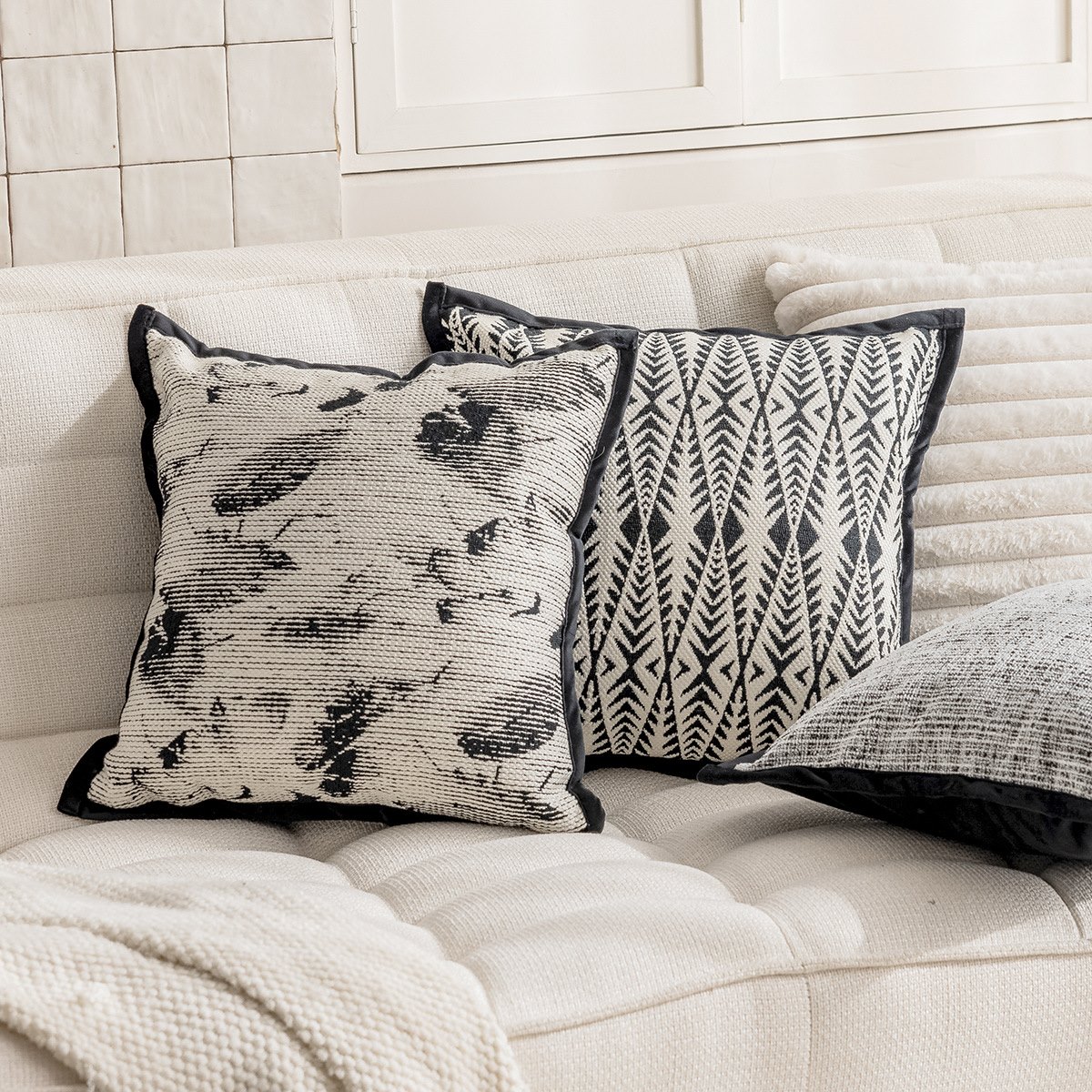 轻法式沙发抱枕套ins风现代简约客厅家居靠枕床头靠垫床上靠背枕