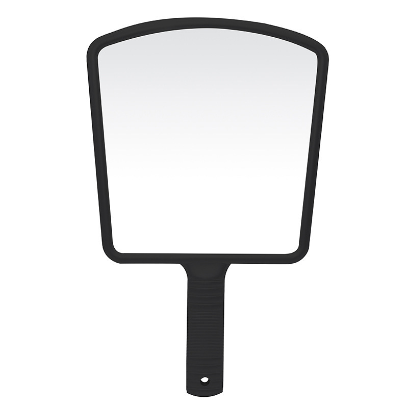 厂家直供简约方形镜子礼品镜单面化妆手柄镜子美容院便携式手持镜