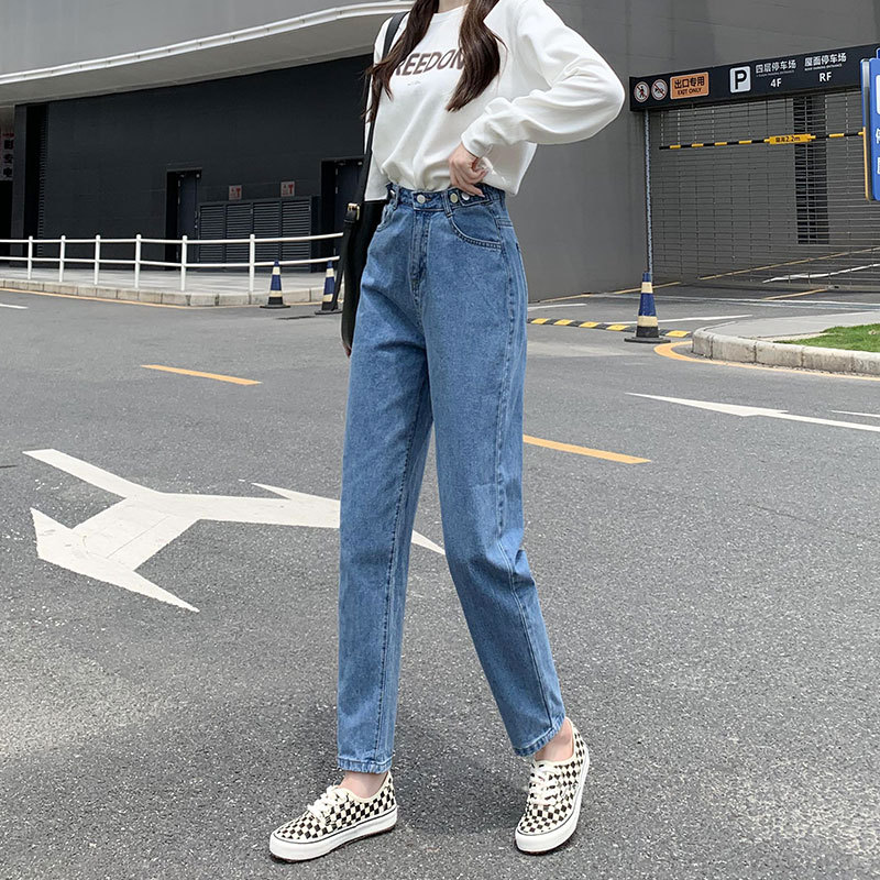宽松女春款九分新2025牛仔