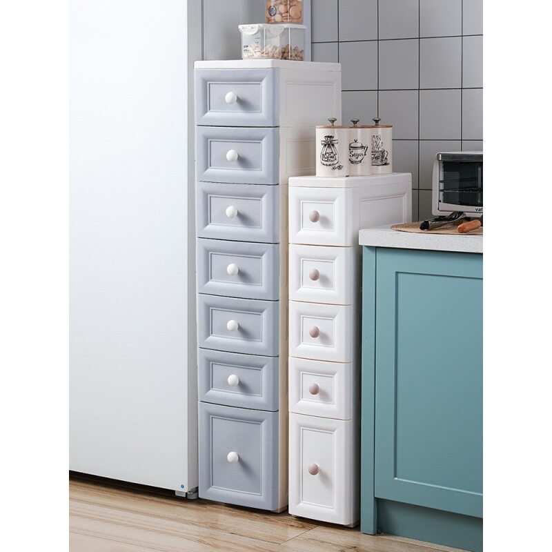 夹缝迷你斗柜极窄缝隙柜沙发边柜马桶侧边窄柜厨房20公分置物架