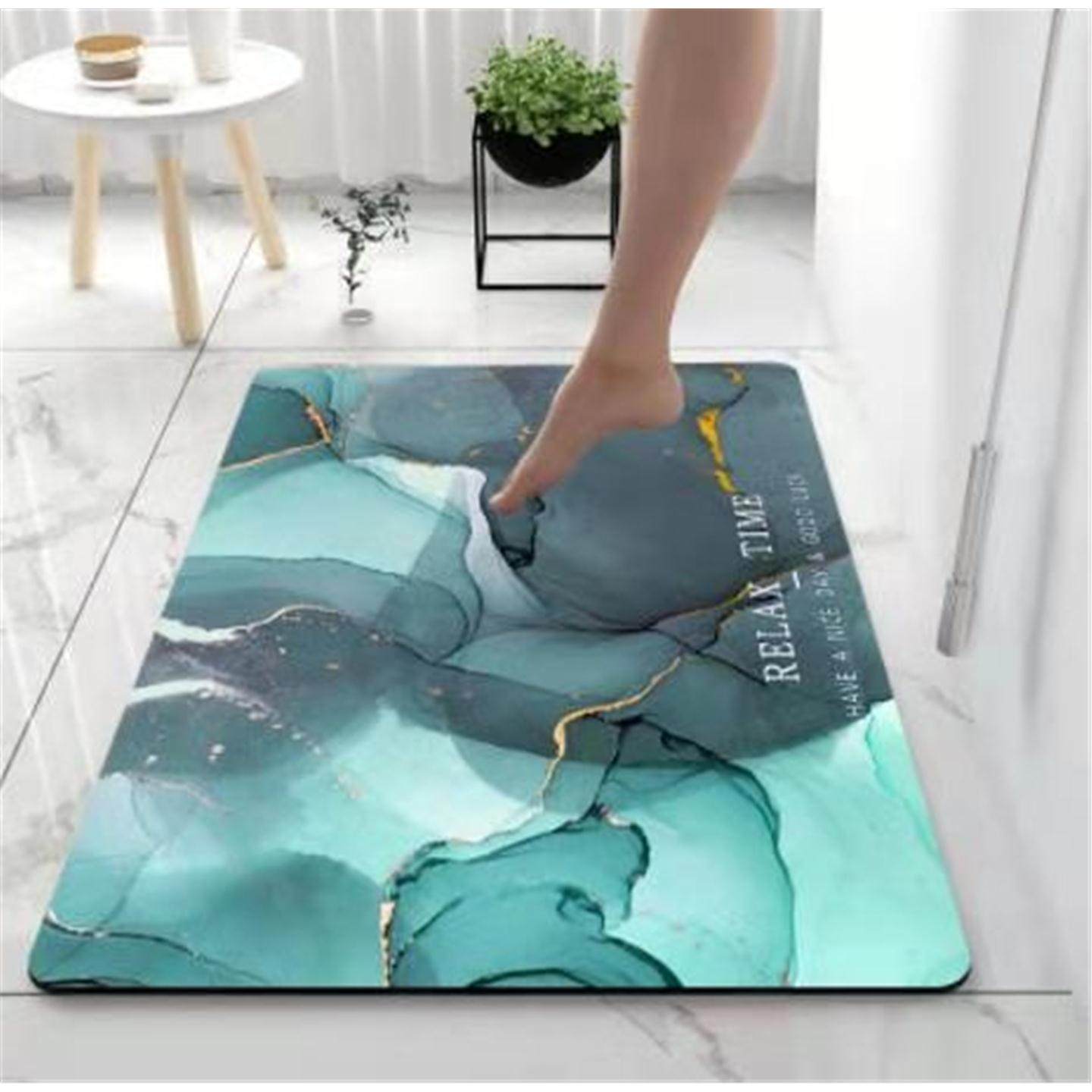 脚硅藻软垫吸水地毯踩大理石打滑地强不泥浴室光脚速干浴缸垫垫