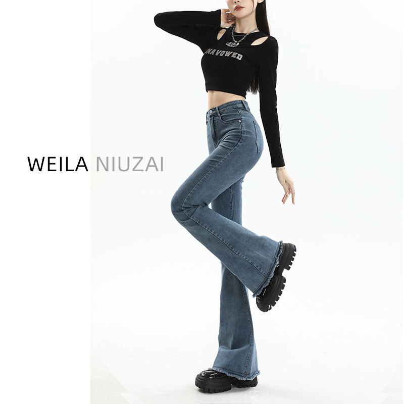 春秋季复古马蹄显瘦女年喇