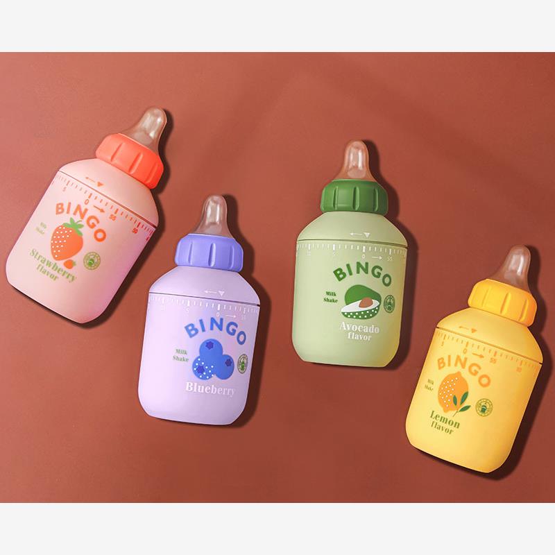 创意奶昔时间管理器奶瓶造型学生定时器厨房烘焙机械倒时计时器