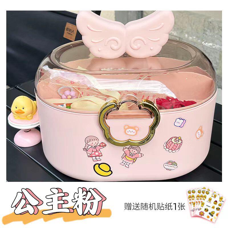 儿童首饰收纳盒贴纸玩具收纳箱宝宝发夹头绳饰品盒咕咔伴手礼礼盒