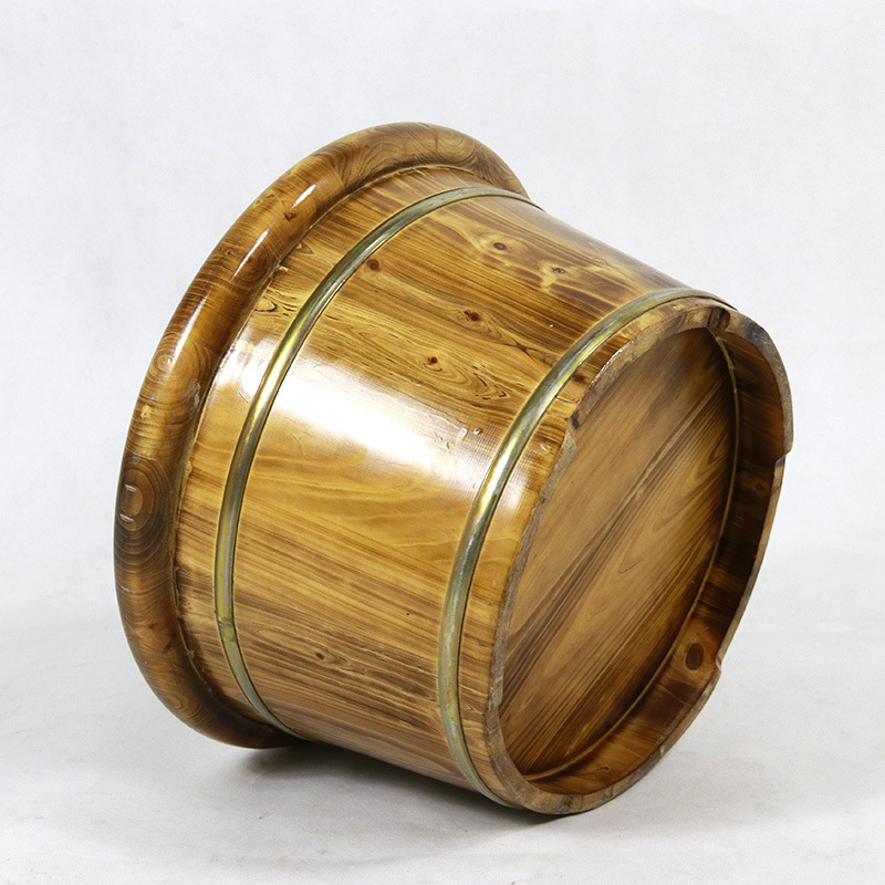 香柏木泡脚木桶足浴桶洗脚木盆小木桶实木木质足疗家用加厚足浴盆