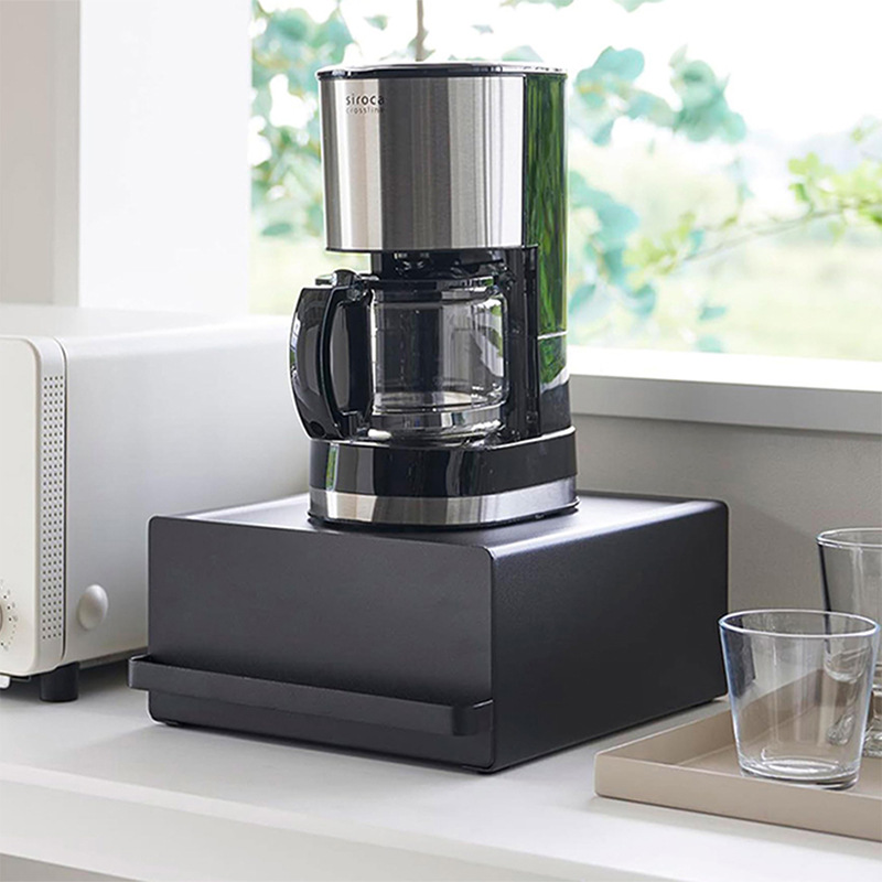 韩国优品抽屉式收纳盒小家电咖啡机水壶置物架杯子杂物防尘储物柜