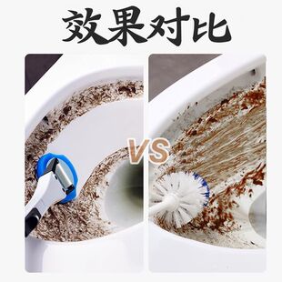 一次性马桶刷卫生间清洁家用带底座洗厕所刷子替换刷头高效清洁