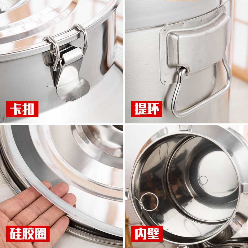 米桶密封酒桶不锈钢油桶 储油罐不锈钢密封粮汤桶储藏米桶汤锅
